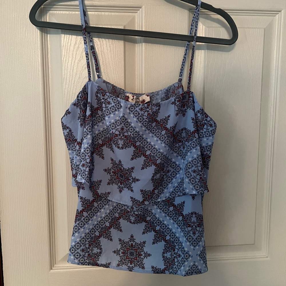 Hippie Rose blue, layered cami